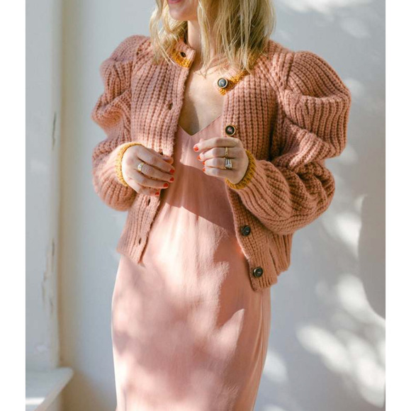 NEW! Anine Bing XS Silky Bay Slip Dress Midi Sexy 90's Style Rose Pink VNeck 0 2 - Picture 15 of 16